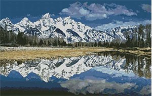 Изображение Отражение гор (Mountain Reflection)