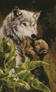 Изображение Волчица с волченком (Wolf & Pup)