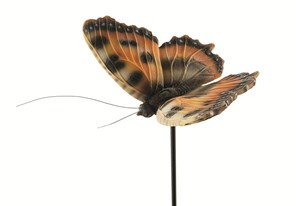 Изображение Декор садовый Бабочка Tortoiseshell на стержне 100cm