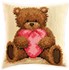 Изображение Медвежонок и сердце (подушка) (Popcorn Bear and Heart)