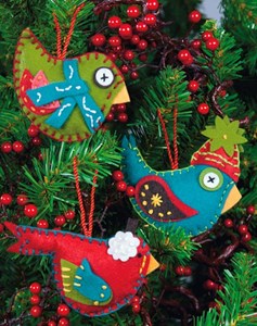 Изображение Птички Елочные игрушки (Whimsical Birds Ornaments)