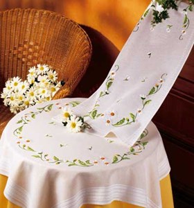 Изображение Ромашки (скатерть) (Daisies Tablecloth)
