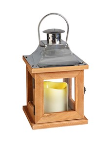 Изображение Фонарь Farne  со светодиодной свечой H 23cm x W 14.5cm x D 14.5cm/в ассортименте