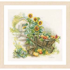 Изображение Подсолнухи и телега (Wheelbarrow & Sunflowers)