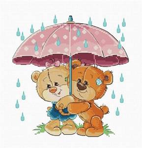 Изображение Медвежата под зонтиком