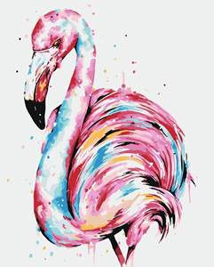 Изображение Акварельное фламинго